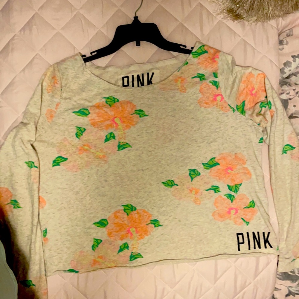 VS PINK Cropped light weight sweatshirt